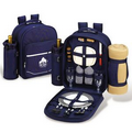 Bold Picnic Backpack Cooler for Two with Blanket